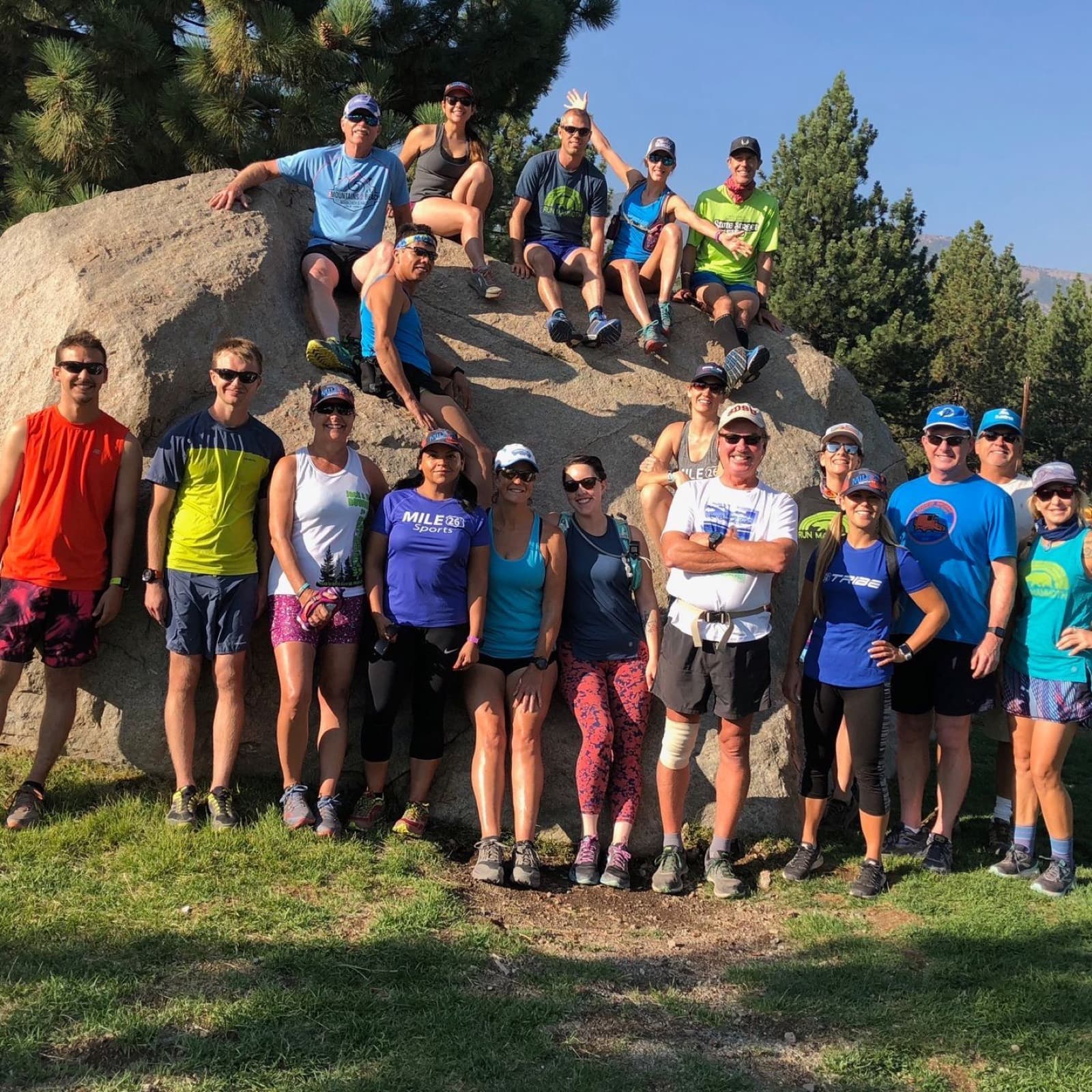 Club members on a group outing