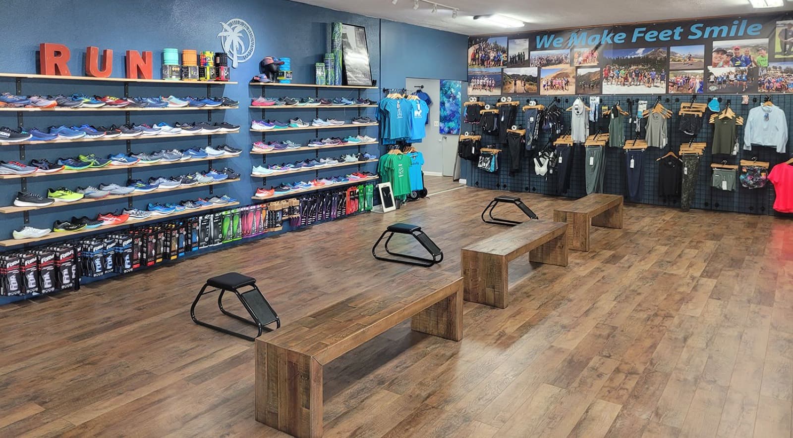 Interior of the Mile 26 Running Co store