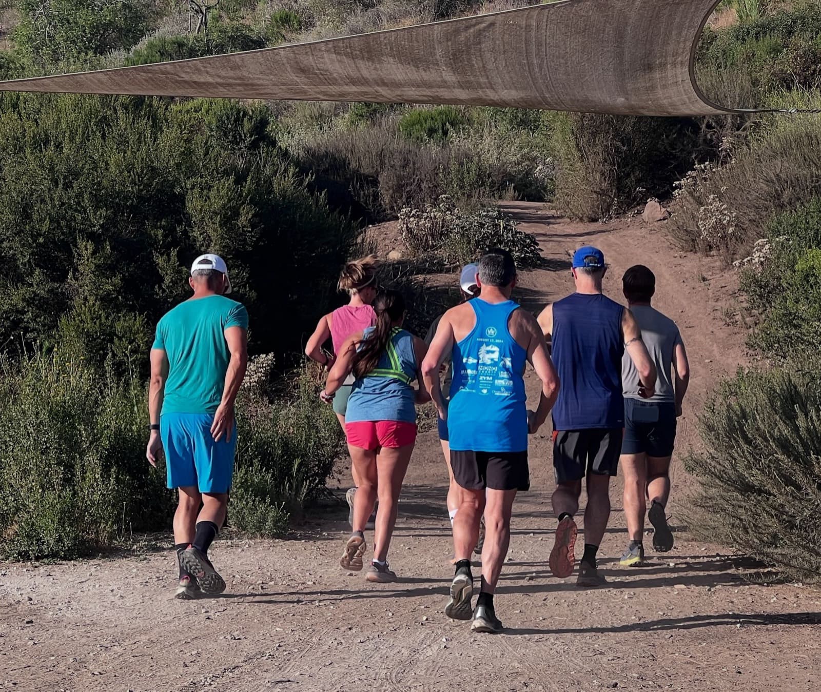Members out on a trail run